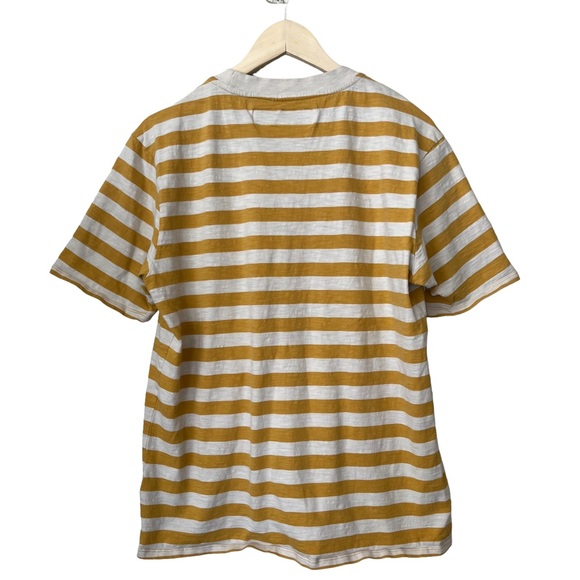 Guess Originals Mens Retro Los Angeles Embroidered Yellow Stripe T Shirt Small - Picture 4 of 5